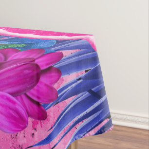 Blau und Rosa. Tischdecke