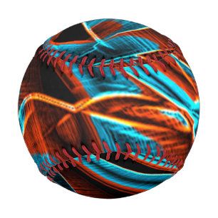 Blau und rot mit Grooves Baseball