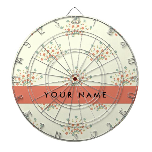 Blau und Rot, Rot, Ihr Name Dartscheibe (vorne)