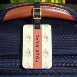 Blau und Rot, Rot, Ihr Name Gepäckanhänger