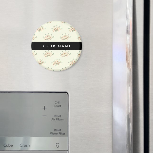 Blau und Rot, Schwarz, Ihr Name Magnet (In Situ (Kühlschrank))