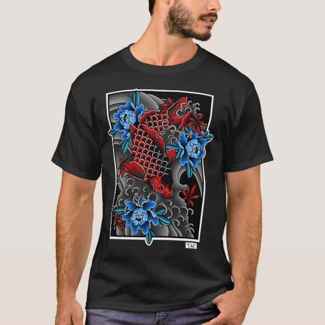 Blau und Rot T-Shirt (Vorderseite)