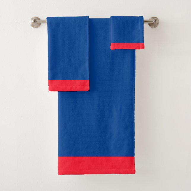 Blau- und Rottenteams Farben Badetuch Set (Insitu)