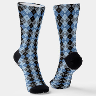 Blau und Schwarz Argyle  Socken