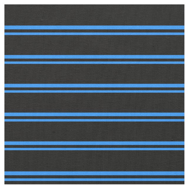 Blau und Schwarz Streifen Muster Stoff (Nahaufnahme)