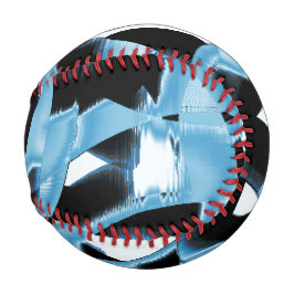 Blau- und schwarze Schrotte oder Klebeband zerstör Baseball