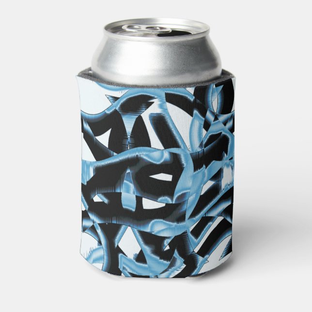 Blau- und schwarze Schrotte oder Klebeband zerstör Dosenkühler (Kanne Rückseite)