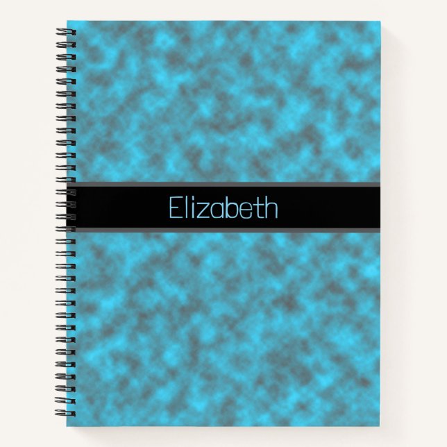 Blau und Schwarze Wolke Notizbuch (Vorderseite)