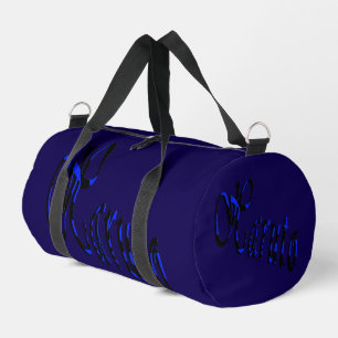 Blau und schwarzer Haruto-Name, Duffle Bag