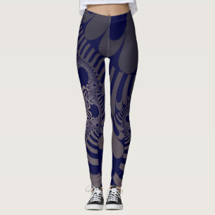 Blau und Silber Mod Leggings