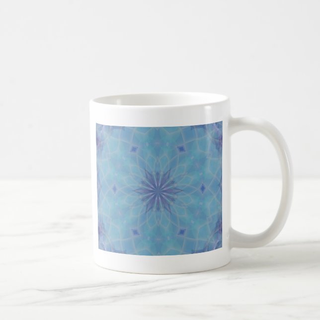 Blau und Türkis Kaffeetasse (Rechts)