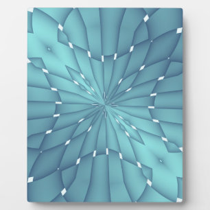 Blau und Türkis Metallic Star Fotoplatte