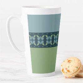 Blau und Türkis Milchtasse