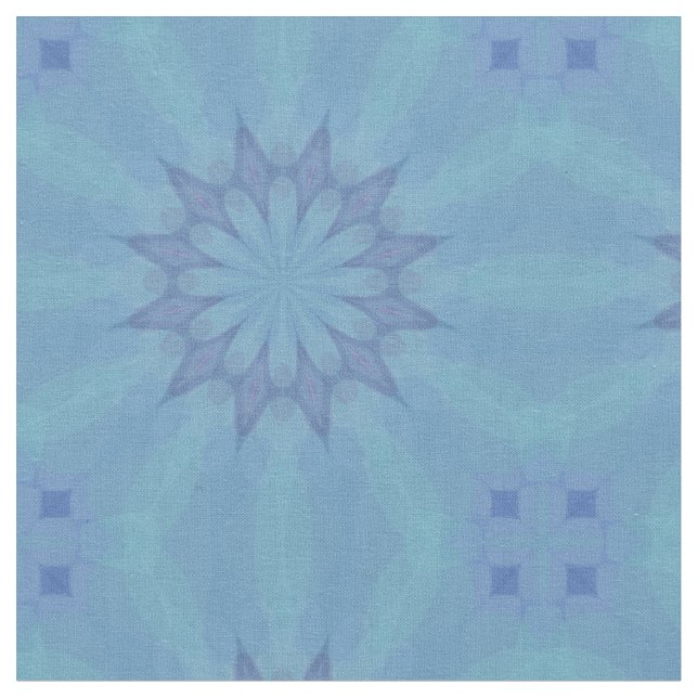 Blau und Türkis Muster 3 Stoffe (Nahaufnahme)