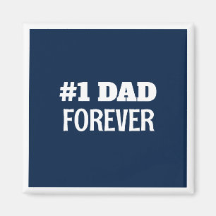Blau und Weiß #1 Vater Forever Vatertag Geschenk Magnet