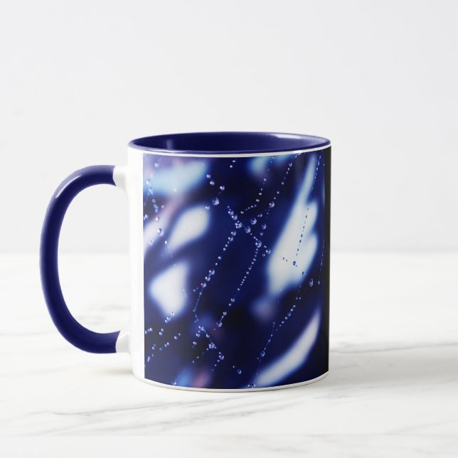 Blau und weiß abstrakt tasse (Links)