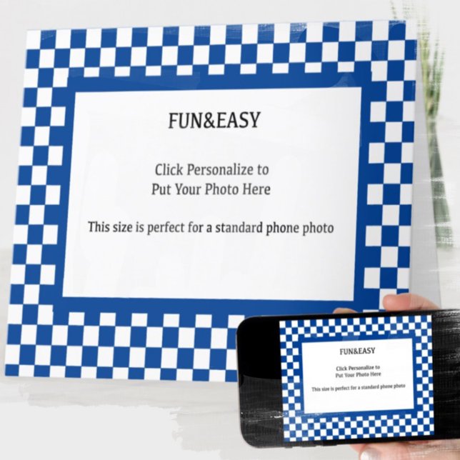 Blau und Weiß als Foto Karte (Von Creator hochgeladen)