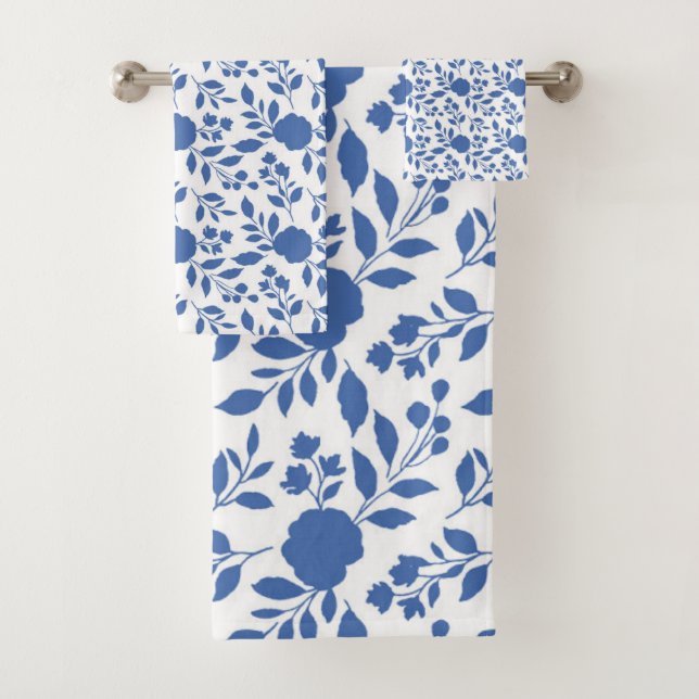 Blau und Weiß Badhandtuch Set (Insitu)