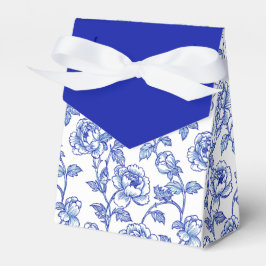 Blau und Weiß Chinoiserie Blume Geschenkschachtel