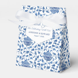 Blau und Weiß Chinoiserie Chic Polterabend Geschenkschachtel