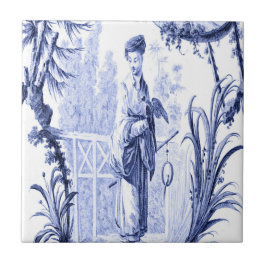 Blau und Weiß Chinoiserie Fliese