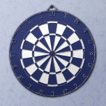 Blau und Weiß Dartscheibe<br><div class="desc">Navy blaue und weiße Dartscheibe.</div>
