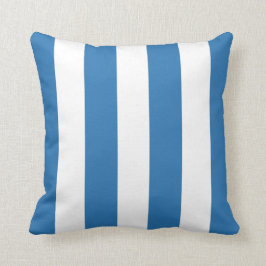 Blau und Weiß des Ozeans Kissen