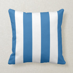 Blau und Weiß des Ozeans Kissen