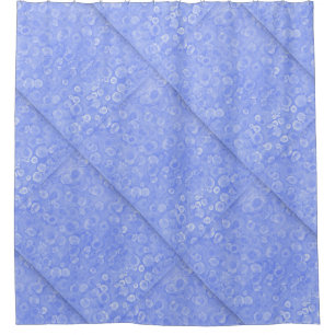 Blau und Weiß Duschvorhang
