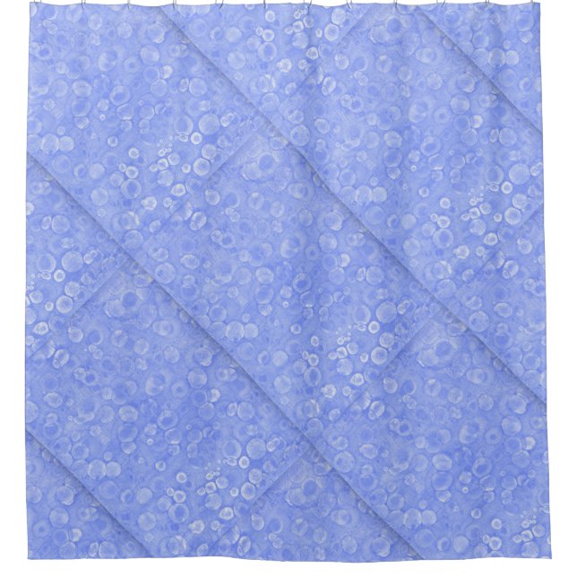 Blau und Weiß Duschvorhang (Vorderseite)