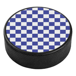 Blau und Weiß Eishockey Puck