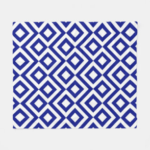 Blau und Weiß Fleecedecke
