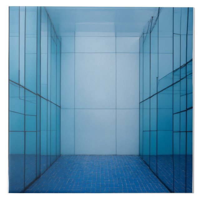 Blau und Weiß Fliese (Vorderseite)