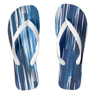 Blau und Weiß Flip Flops