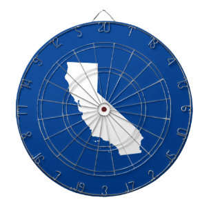 Blau und Weiß Kalifornien Dartscheibe