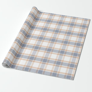 Blau und Weiß kariert gestreiftes Geschenkpapier