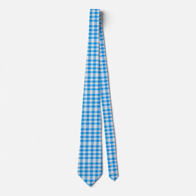 Blau und weiß kariert krawatte (Vorderseite)
