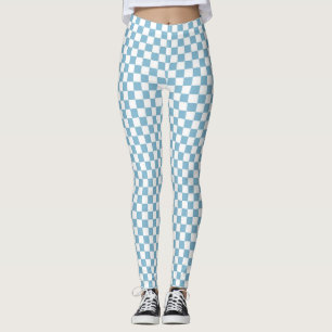 Blau und Weiß Leggings