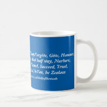 Blau und Weiß macht Tasse