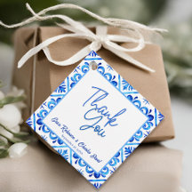 Blau und Weiß Marokkaner Vielen Dank Gastgeschenk 