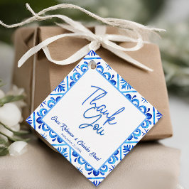 Blau und Weiß Marokkaner Vielen Dank Gastgeschenk  Geschenkanhänger