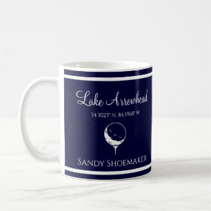 Blau und Weiß mit dem Namen Golfers Kaffeetasse