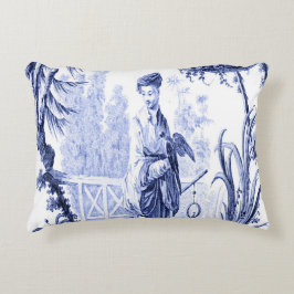 Blau und Weiß Orientale Chinoiserie Dekokissen