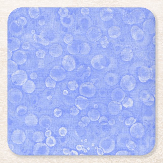 Blau und Weiß Rechteckiger Pappuntersetzer (Vorderseite)