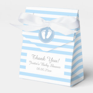 Blau und Weiß stripes Geschenkschachtel
