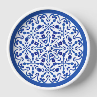 Blau und Weiß Talavera Two Uhr