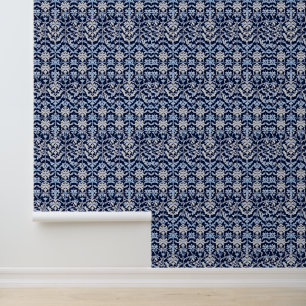 Blau und Weiß Tapete