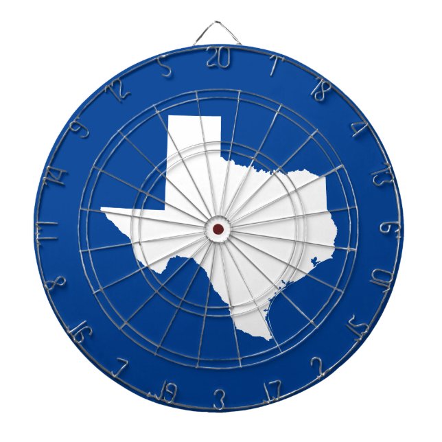 Blau und Weiß Texas Dartscheibe (vorne)