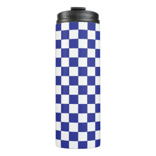Blau und Weiß Thermosbecher