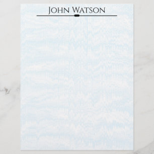 Blau und Weiß verblasste Zickzack Letterhead Briefbogen